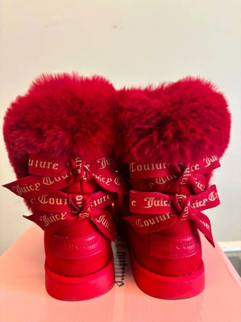 Juicy Couture Women's King 2 Faux Fur Winter Boots Size 6 P1